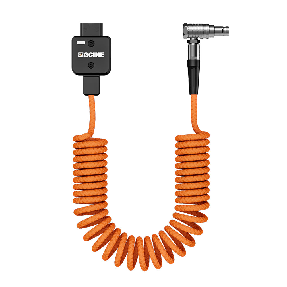 ZGCINE DT-LM DTap to Lemo 2Pin Male Power Cable for Select RED ARRI and SONY Camera