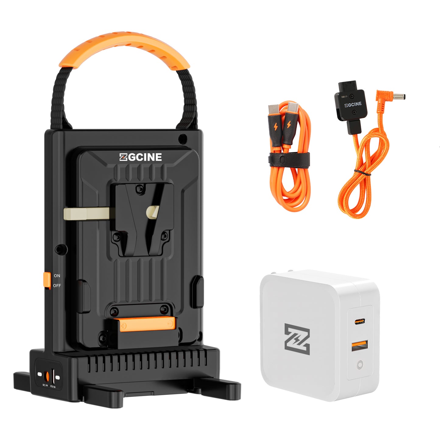 ZGCINE VM-C2 Dual Charger Kit for V-Mount Battery Charger, Support hot Switching Output