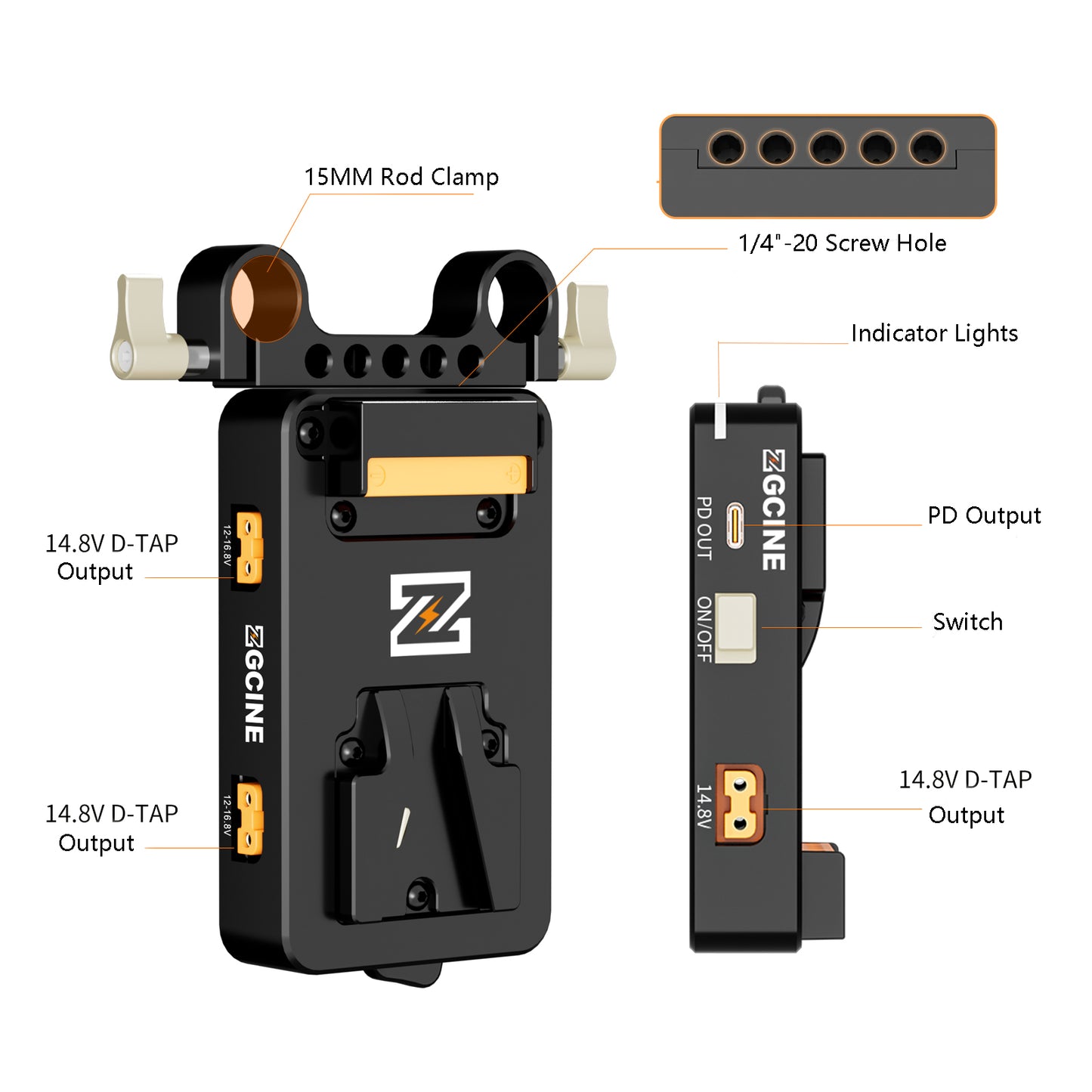 VM-VP3 V Mount Battery Plate for Camera rig