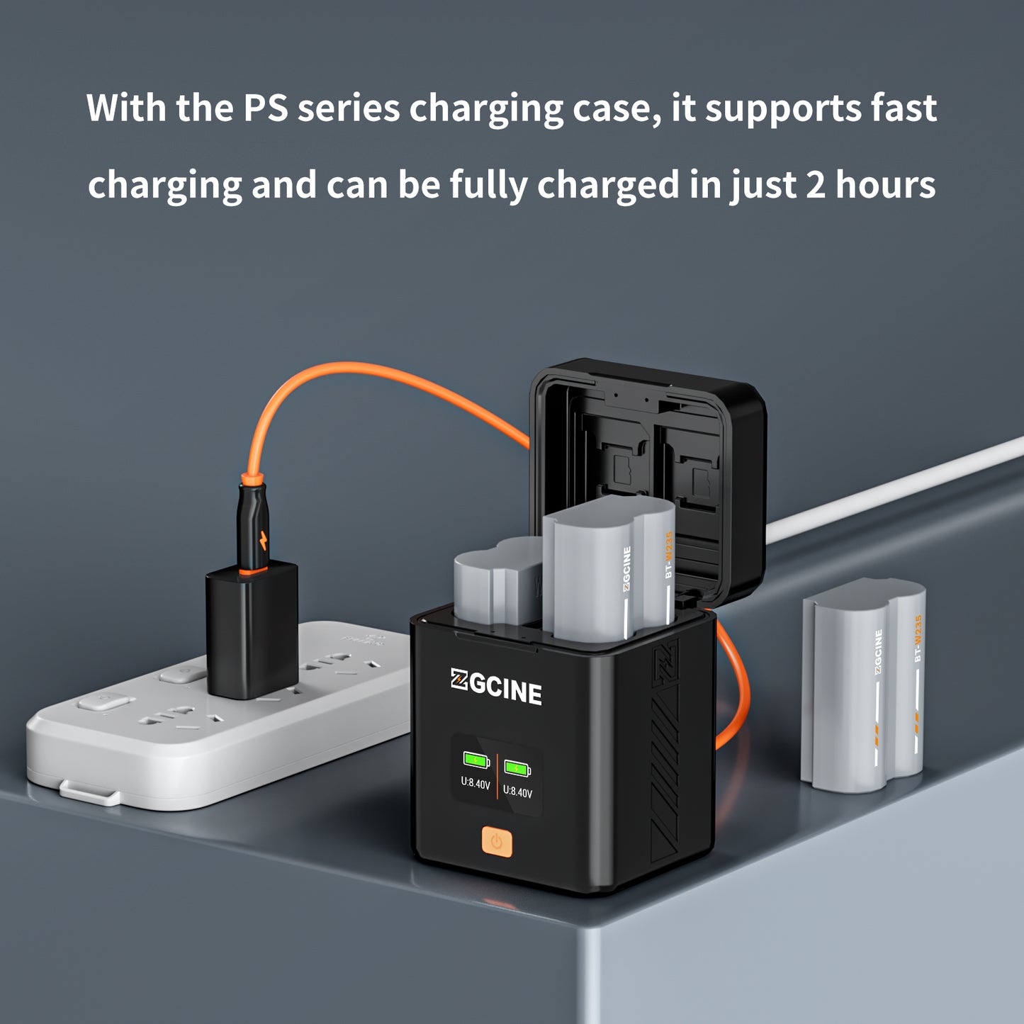 ZGCINE BT-W235 Camera Battery for Fujifilm Camera (2400mAh Grey)