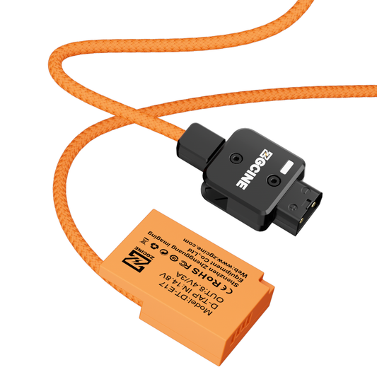 ZGCINE D-Tap to LPE17 for Canon Dummy Battery Cable(braided wire)