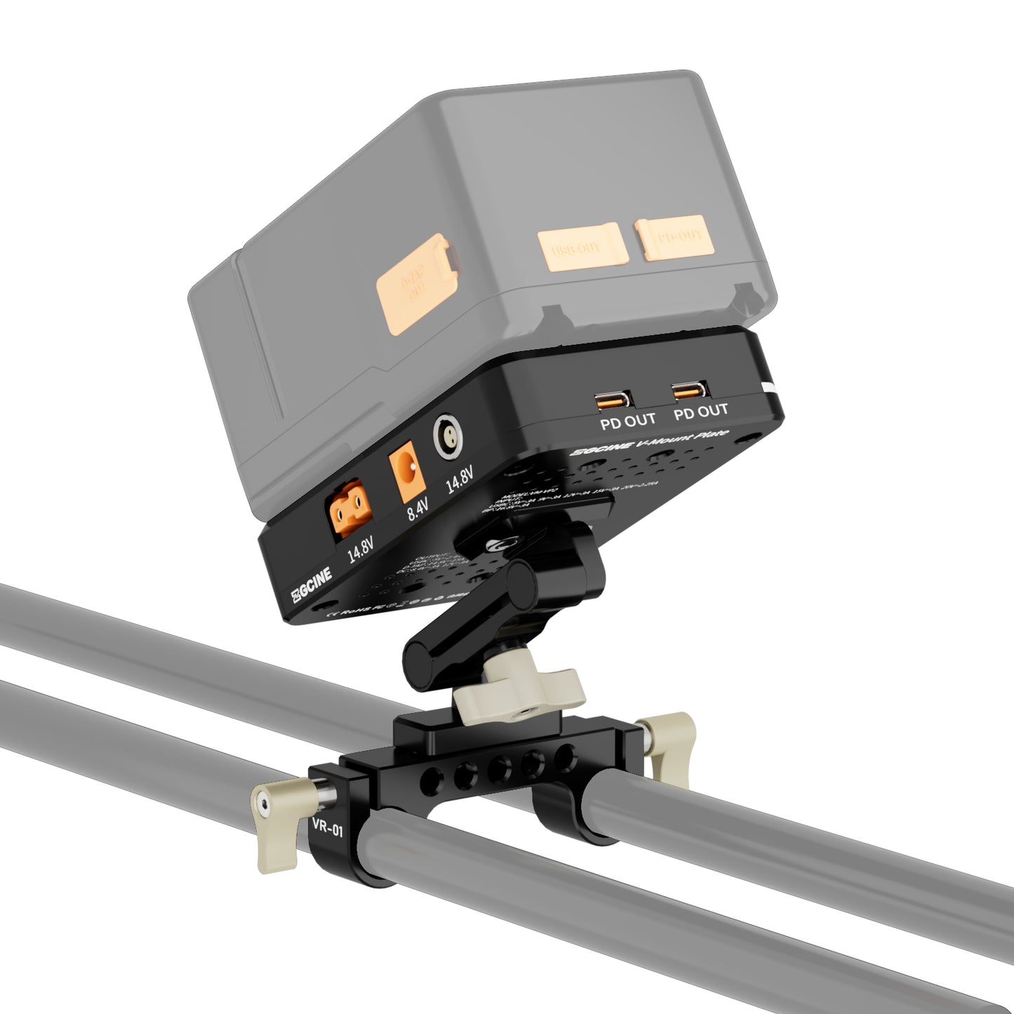 ZGCINE VM-VP2 kit3 V mount battery plate(Support USB-C PD input)