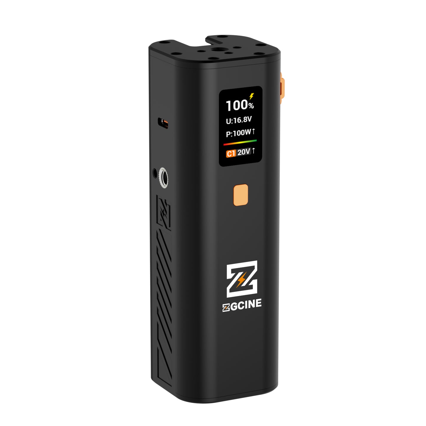 ZG-H50 Mini Battery Grip 50wh/14.8V,support PD and D-Tap Port,With OLED Display for Video light,Gopro,Cell phone and other Equipment.