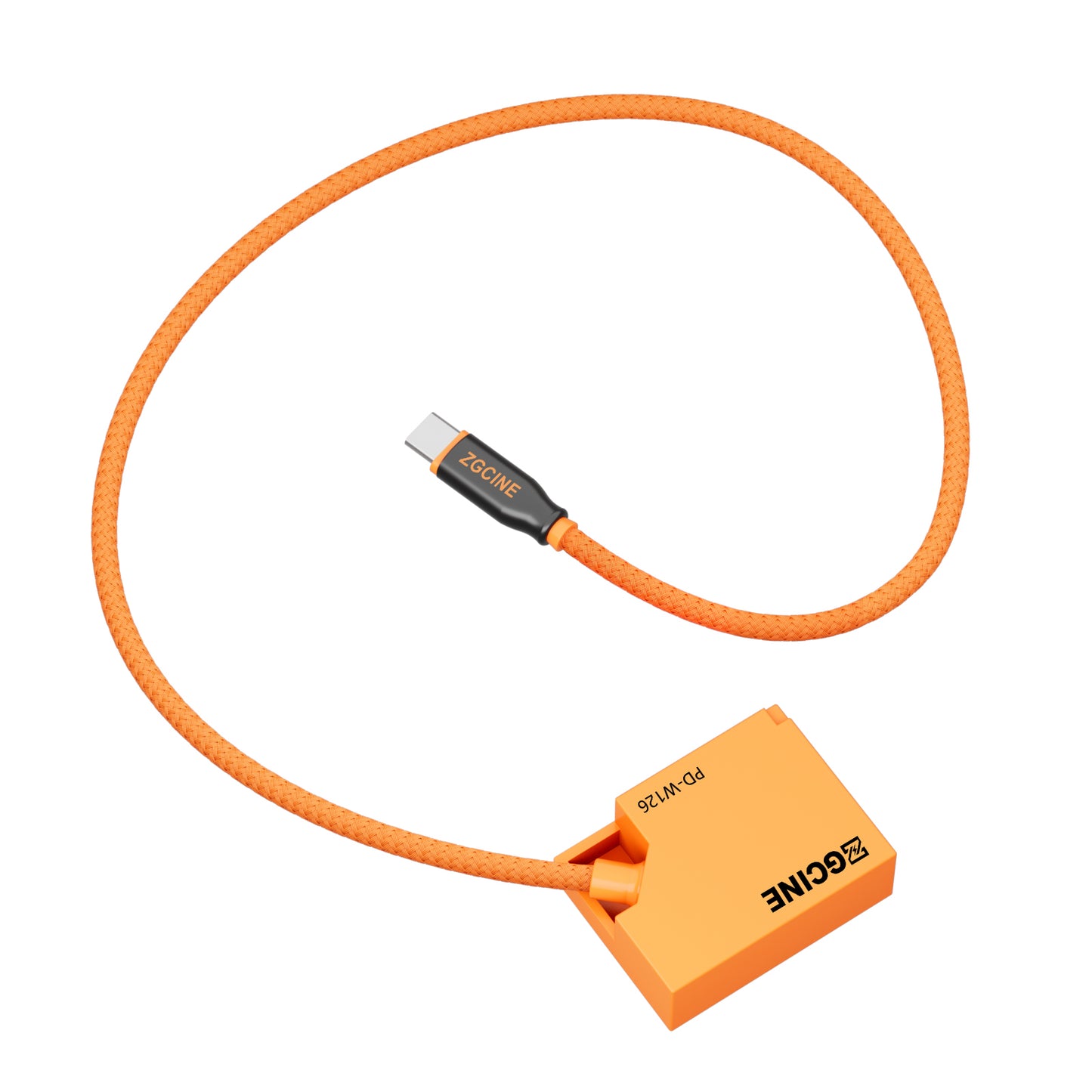 ZGCINE USB-C PD to W126 for Fujifilm Dummy Battery Cable(braided wire)