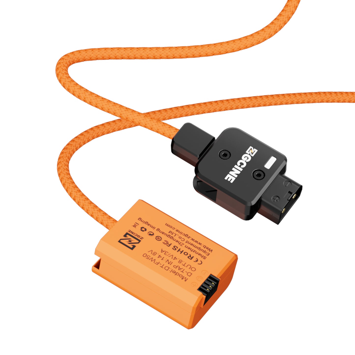 ZGCINE D-Tap to FW50 for SONY Dummy Battery Cable(braided wire)