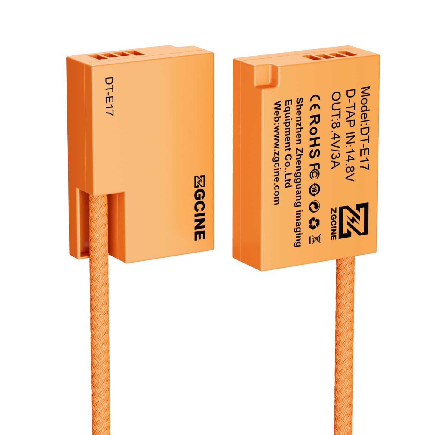 ZGCINE D-Tap to LPE17 for Canon Dummy Battery Cable(braided wire)