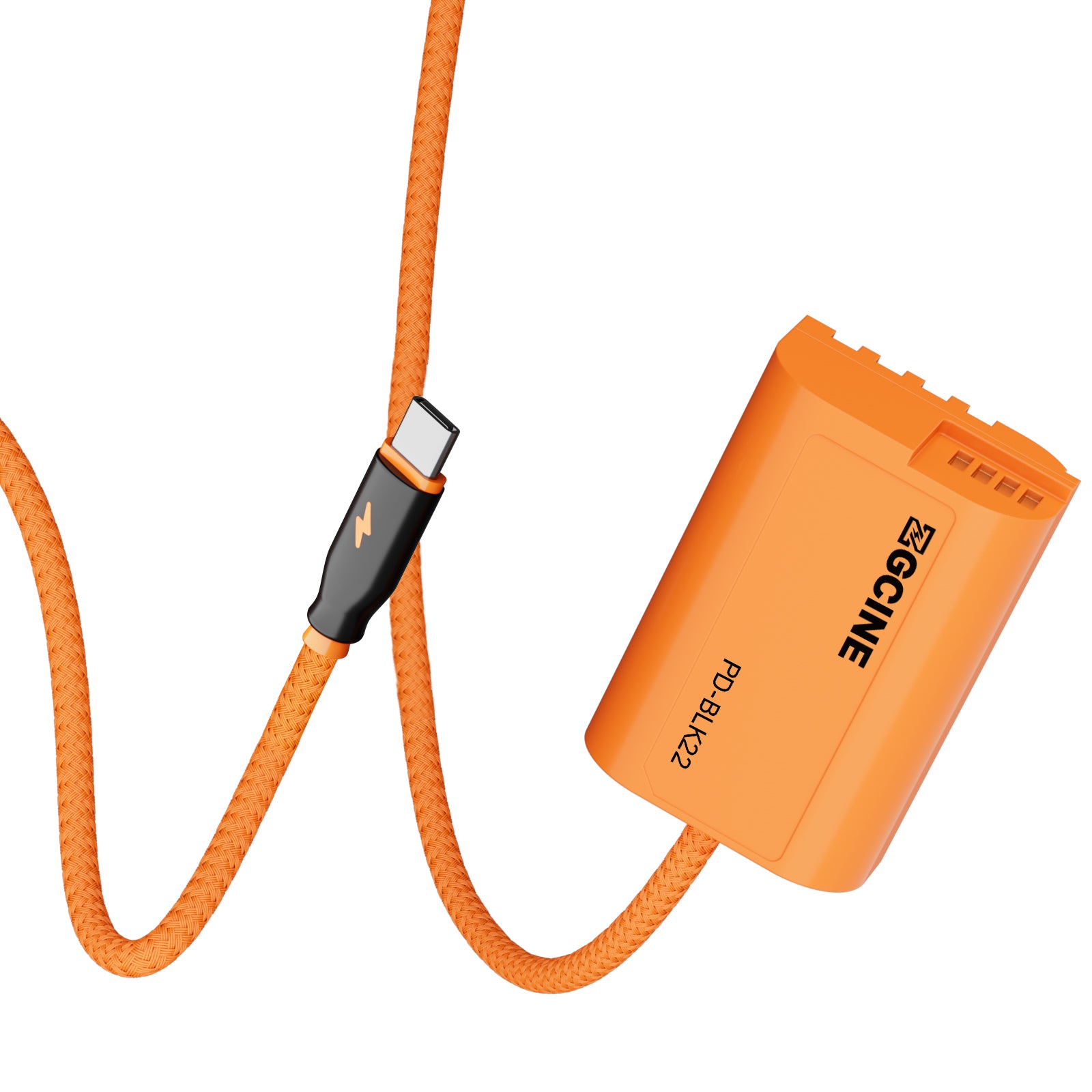 ZGCINE USB-C PD to BLK22 for Panasonic Lumix Dummy Battery Cable(braided wire)