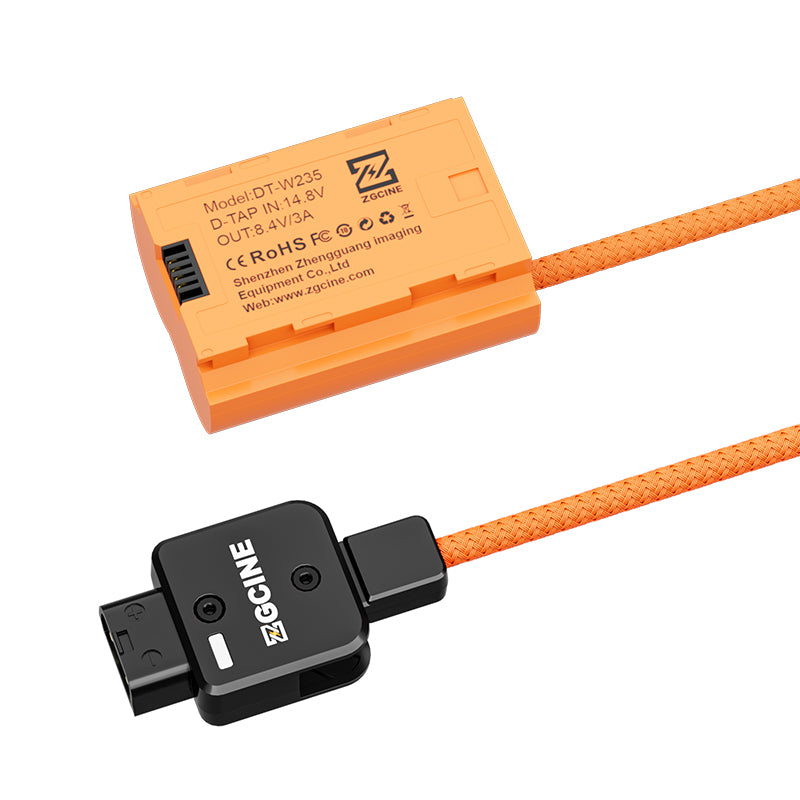 ZGCINE D-Tap to W235 for Fujifilm Dummy Battery Cable(braided wire)