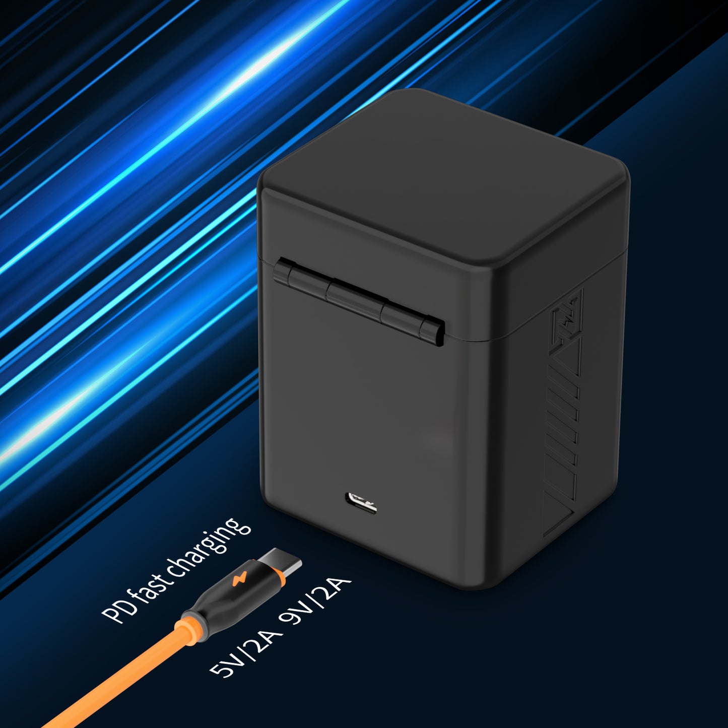 PS-GP13 Charging Case USBC PD Fast Dual Charger for GoPro Hero13 Camera Battery