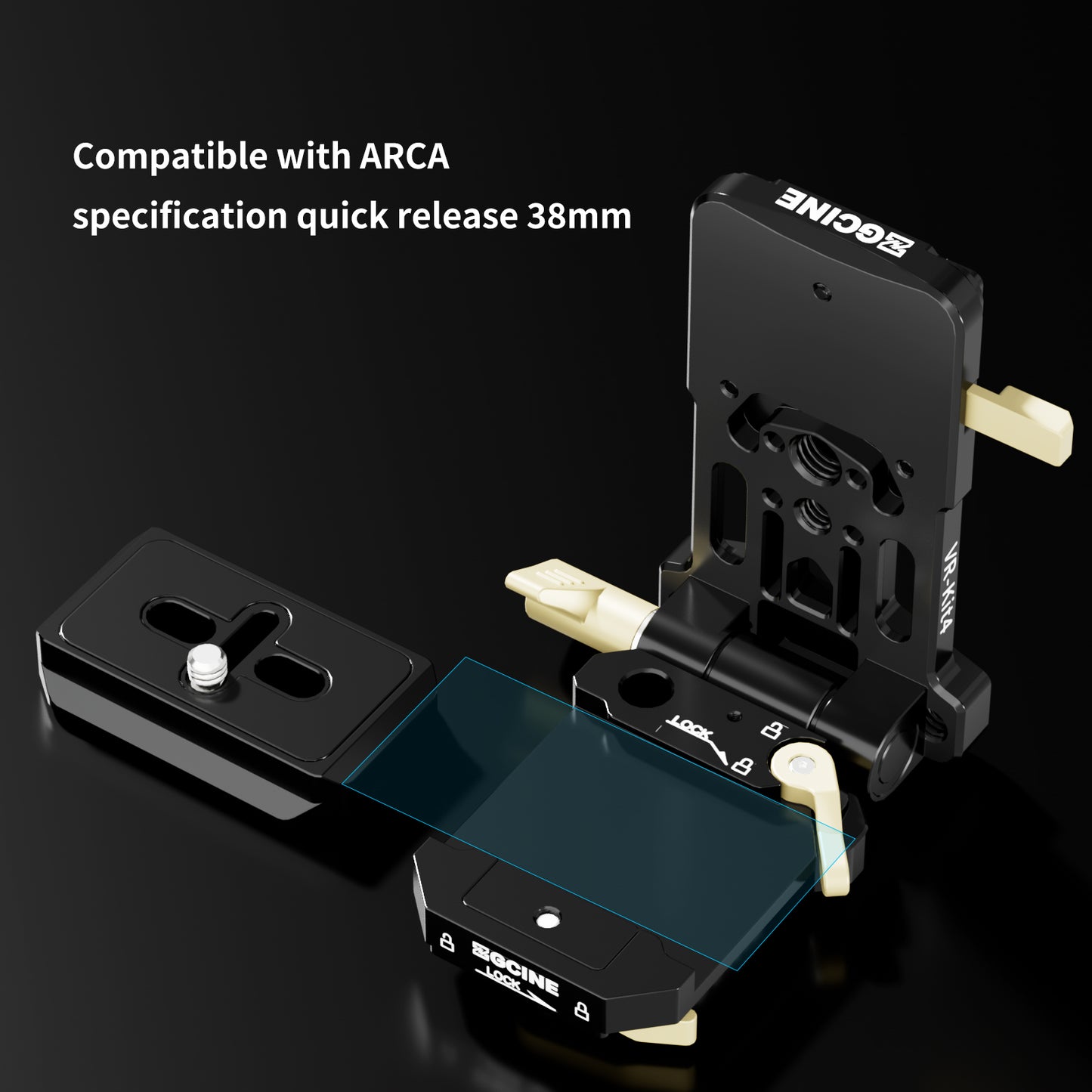 VR-Kit4 Quick Release V-Mount Plate for V Mount Battery, DSLR Camera,Tripod etc