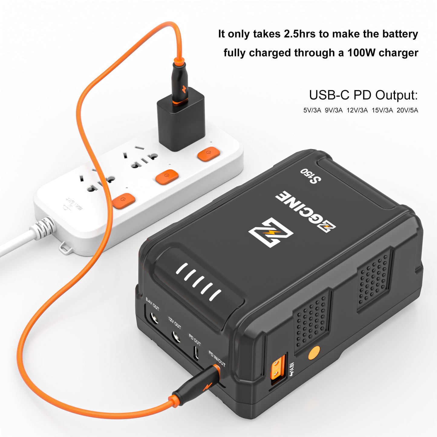 ZGCINE ZG-S150 V Mount Battery