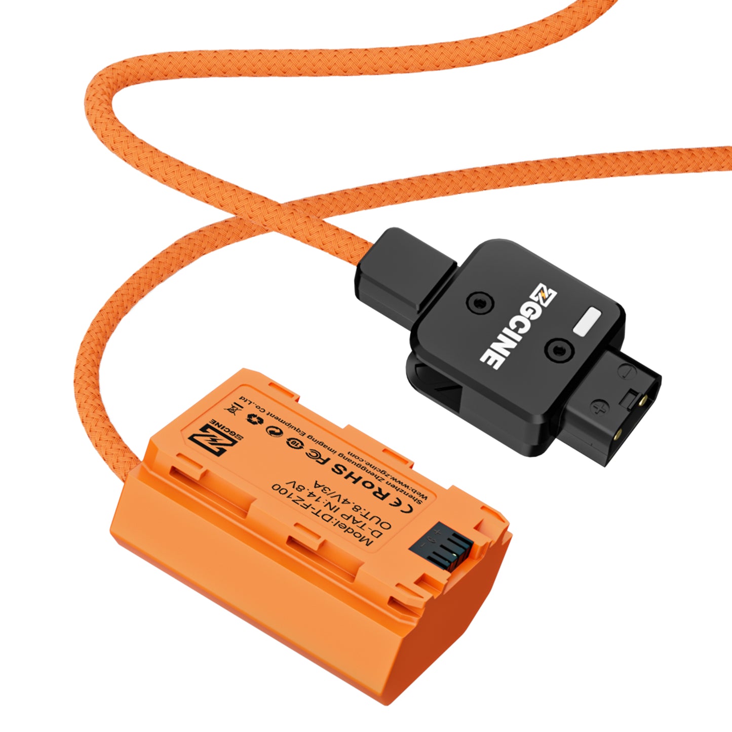 ZGCINE D-Tap to FZ100 Dummy Battery Cable(braided wire)