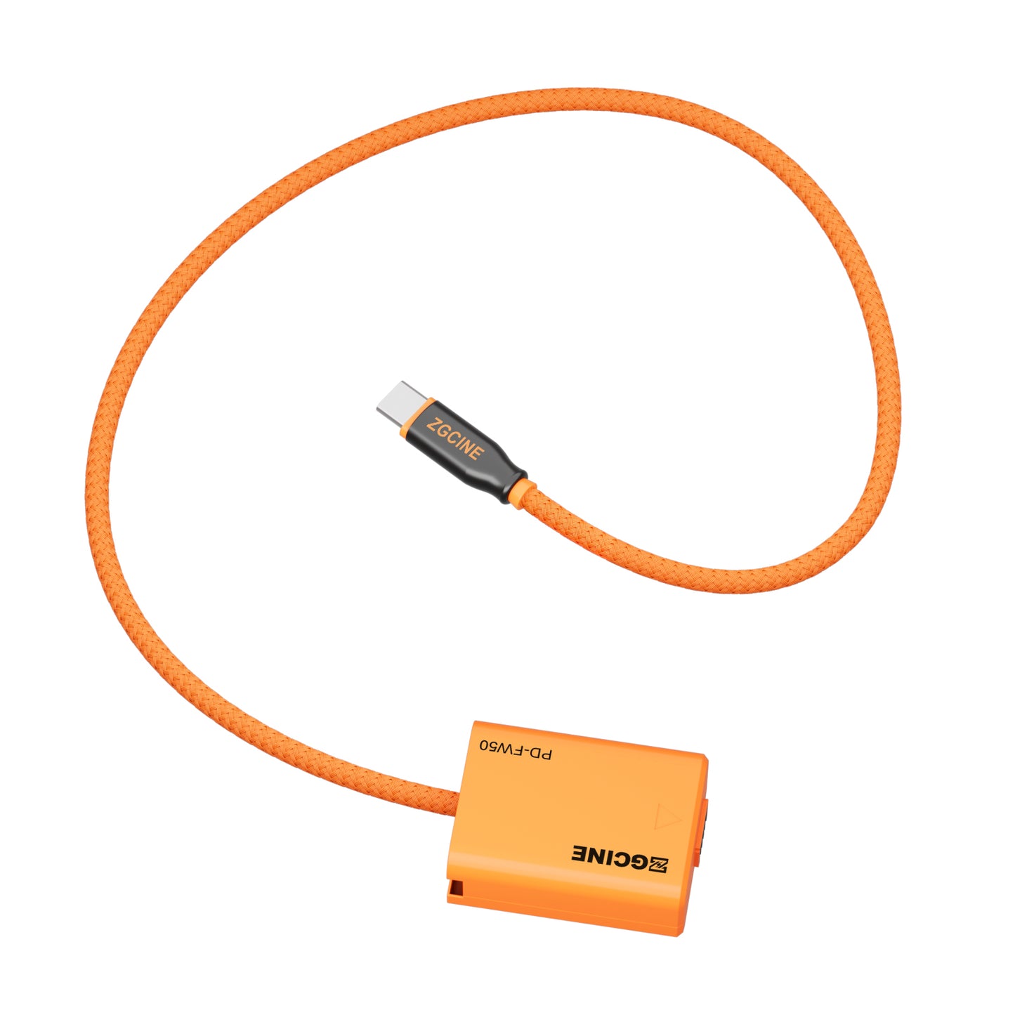 ZGCINE USB-C PD to FW50 for SONY Dummy Battery Cable(braided wire)