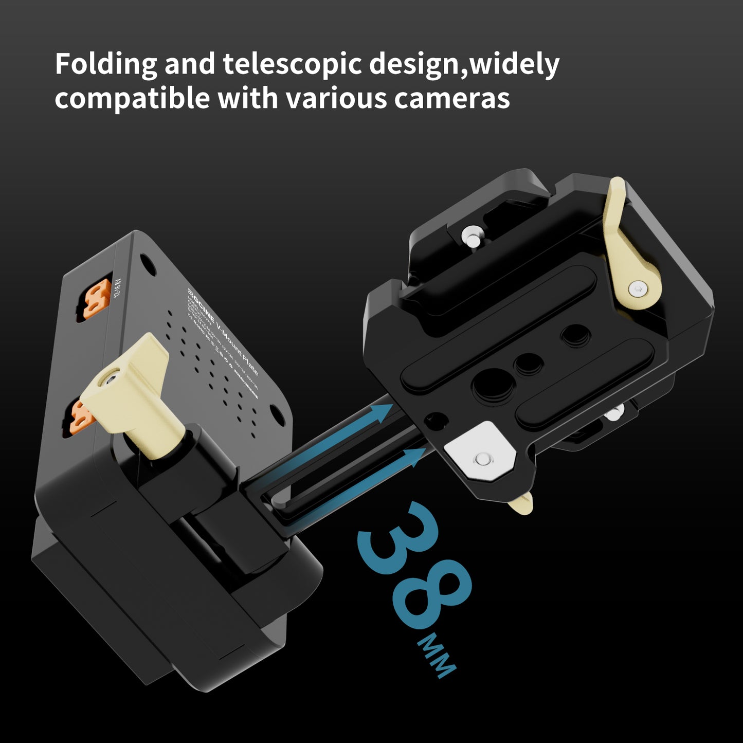 VM-VP4 Quick Release V-Mount Plate for V Mount Battery, DSLR Camera,Tripod etc.
