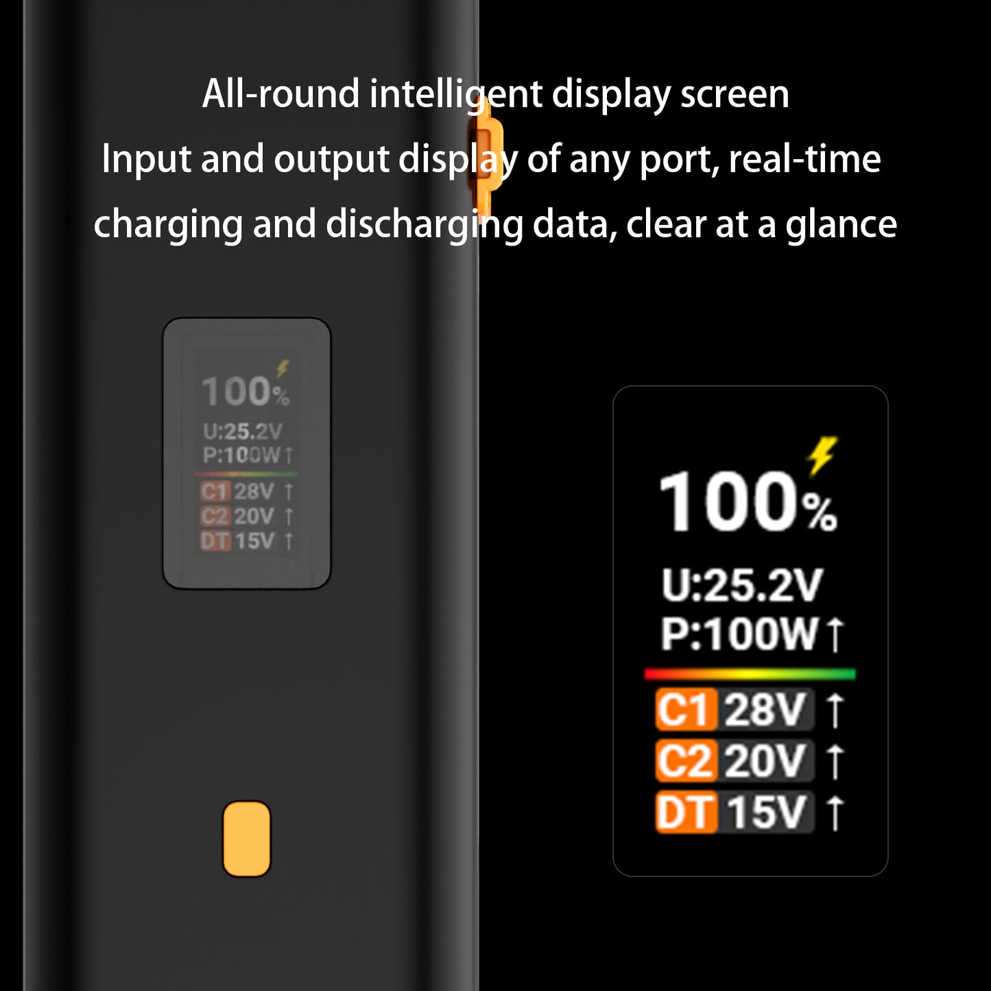 ZG-H110 Battery Grip Support USBC PD3.1 140W Input/Output With OLED Display