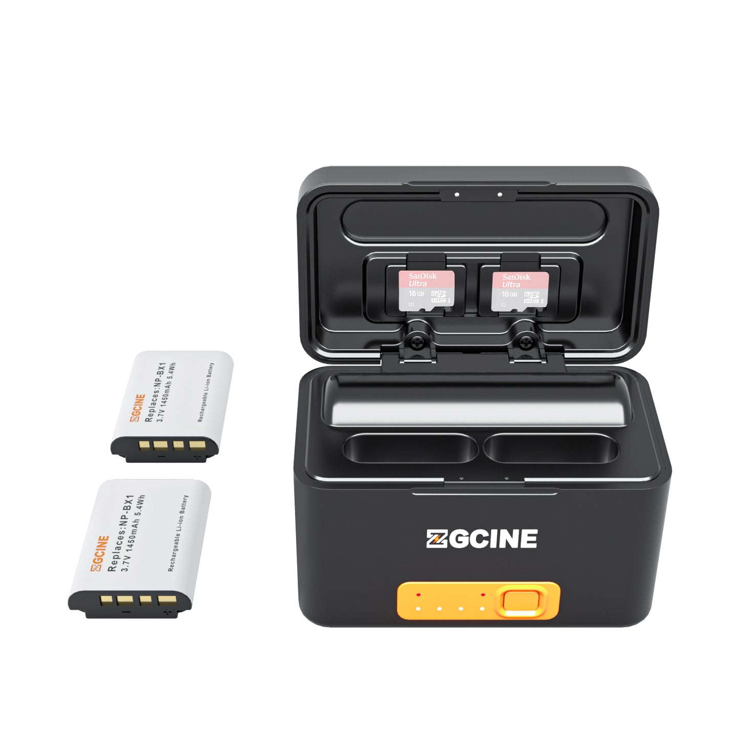 ZGCINE Charging Case for Sony NP-BX1 battery with 2 Charging Slots