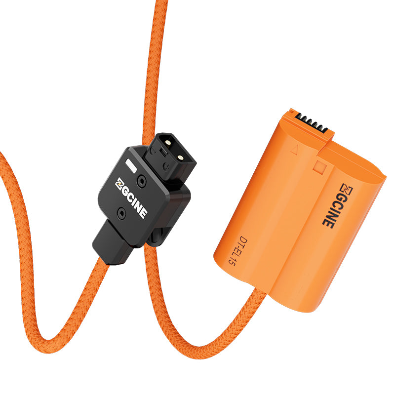 ZGCINE D-Tap to EL15 for Nikon Dummy Battery Cable(braided wire)