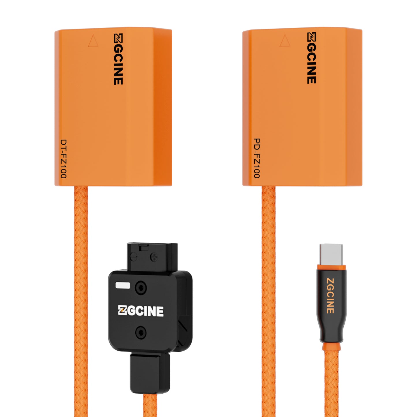 ZGCINE D-Tap to FZ100 Dummy Battery Cable(braided wire)