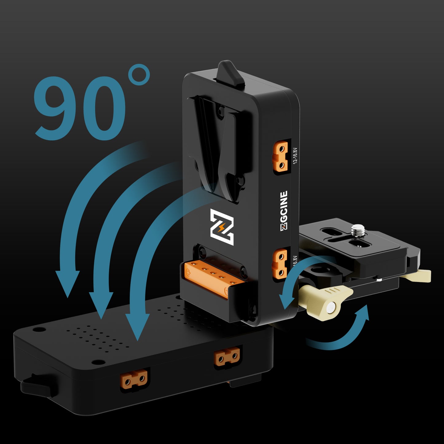 VM-VP4 Quick Release V-Mount Plate for V Mount Battery, DSLR Camera,Tripod etc.