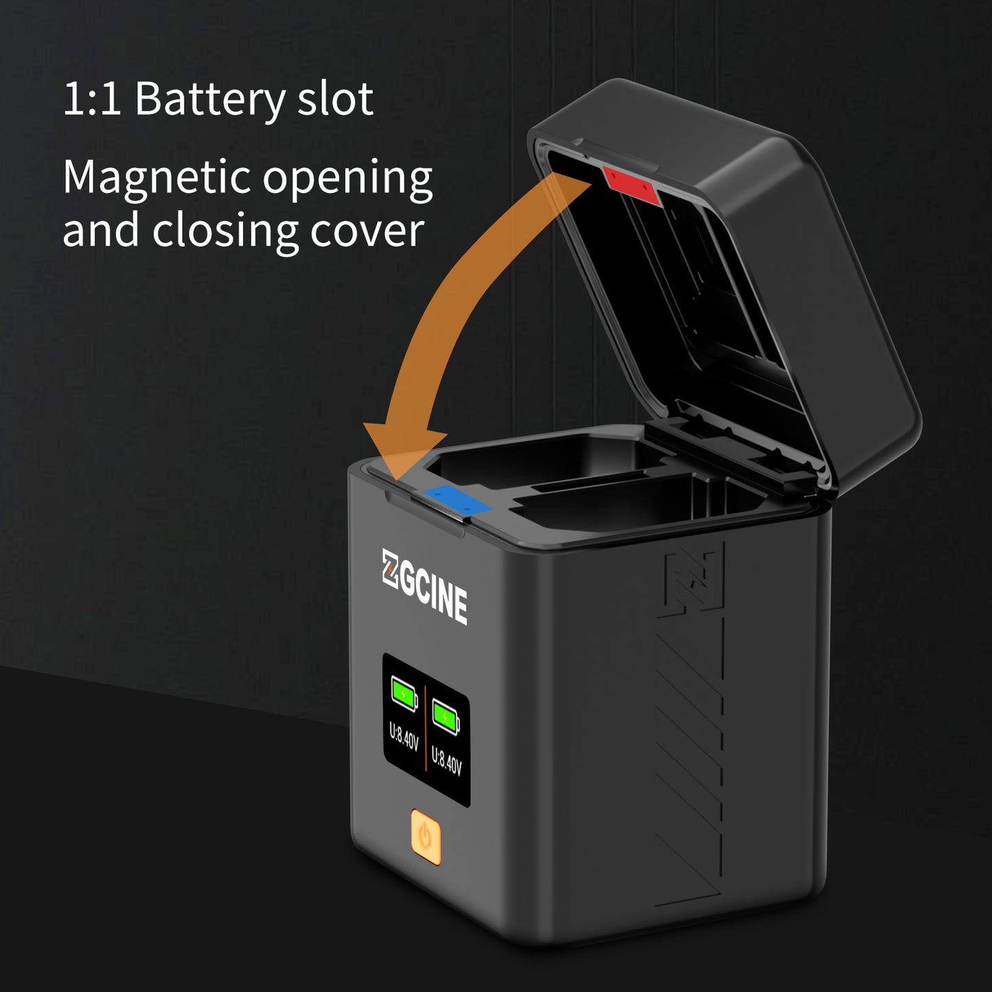 PS-FW50 Charging Case USBC PD Fast Dual Charger for SONY NP-FW50 Camera Battery