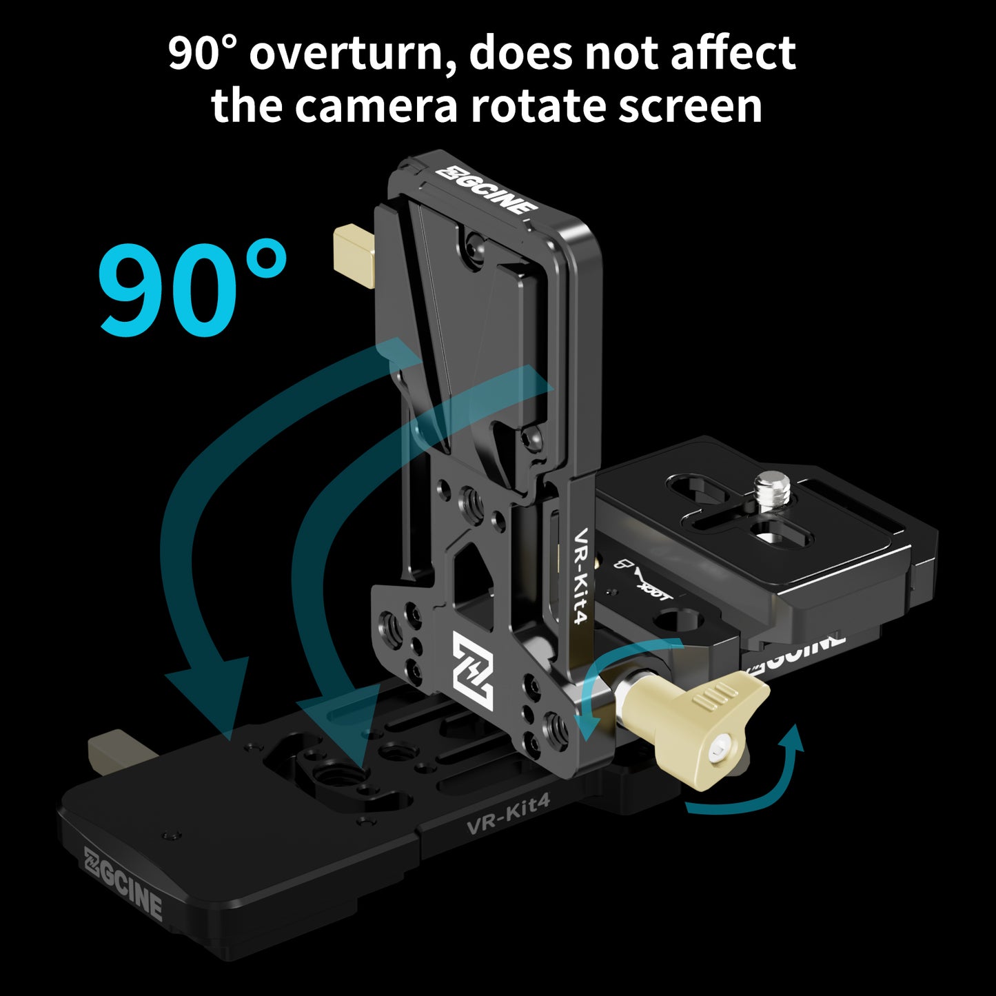 VR-Kit4 Quick Release V-Mount Plate for V Mount Battery, DSLR Camera,Tripod etc