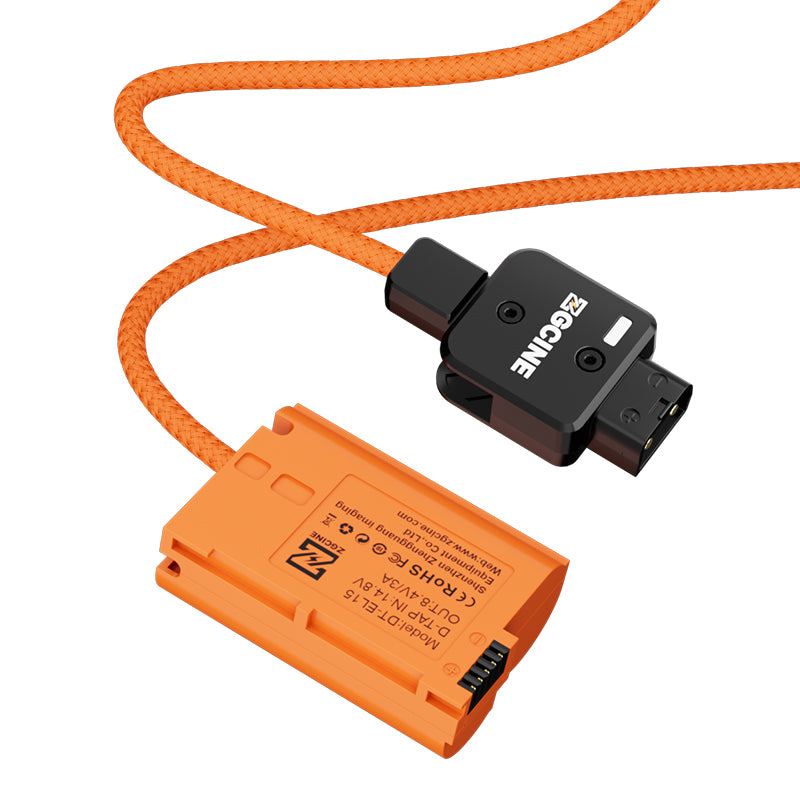 ZGCINE D-Tap to EL15 for Nikon Dummy Battery Cable(braided wire)