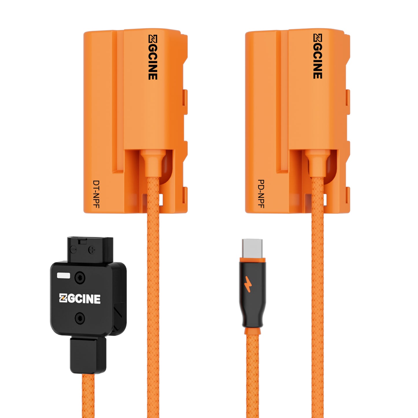ZGCINE USB-C PD to NPF for SONY Dummy Battery Cable(braided wire)