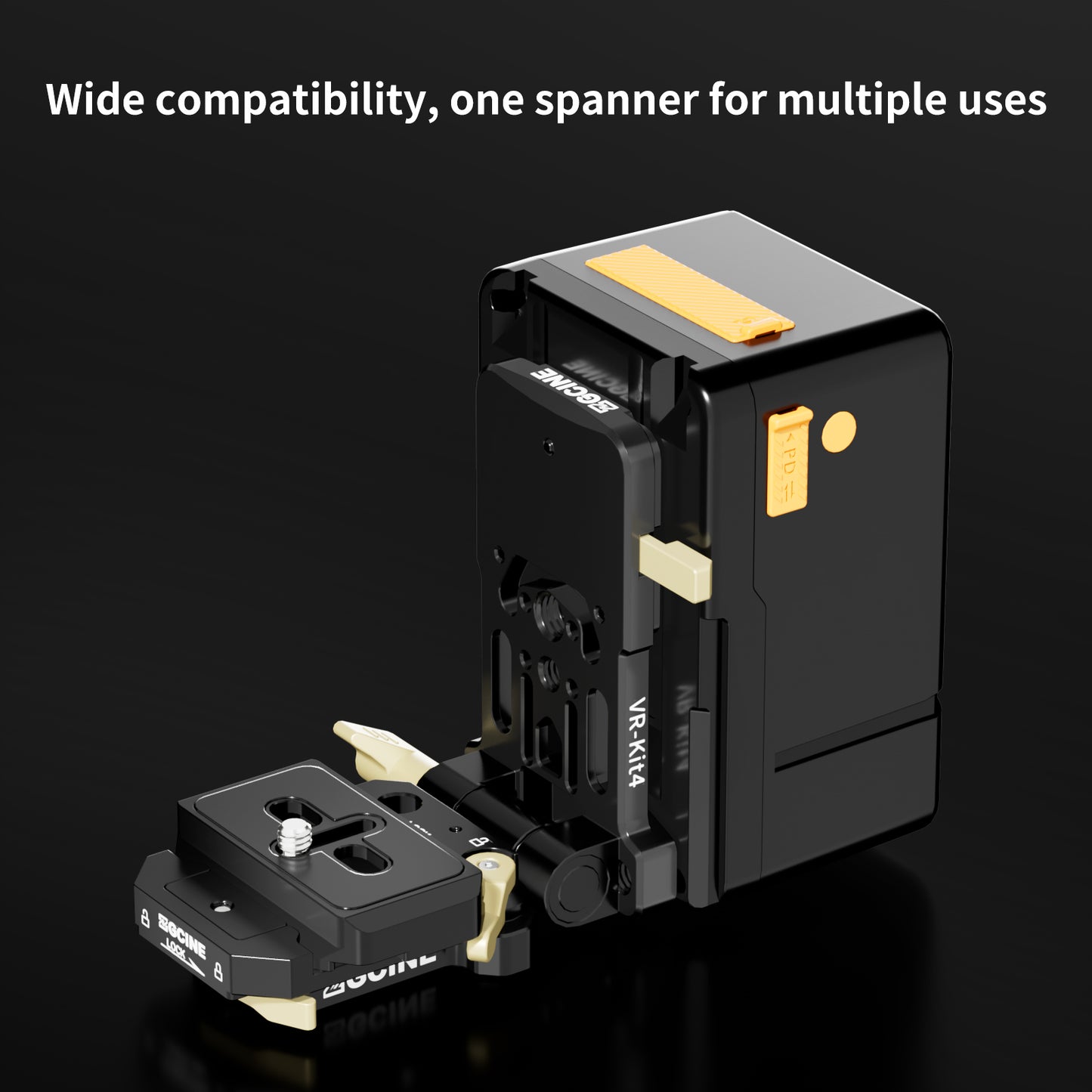 VR-Kit4 Quick Release V-Mount Plate for V Mount Battery, DSLR Camera,Tripod etc