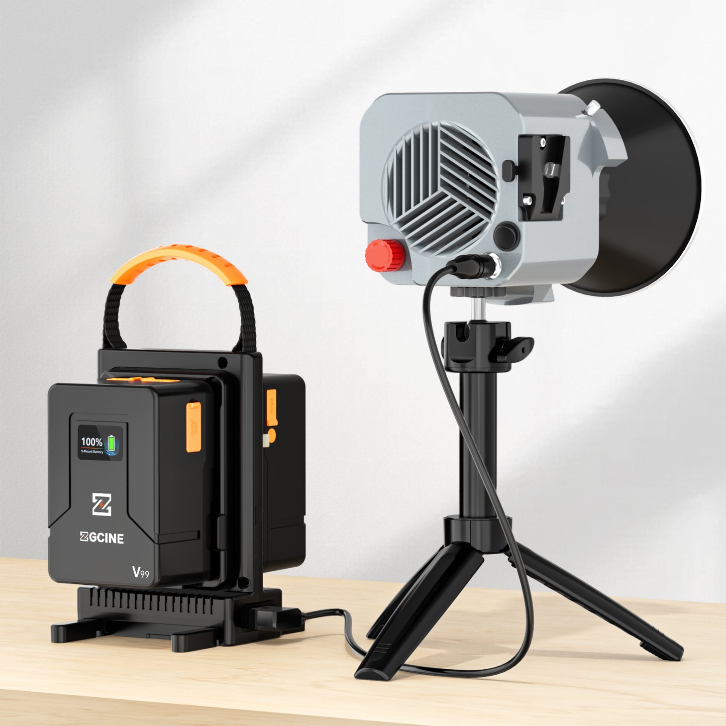 ZGCINE VM-C2 Dual Charger Kit for V-Mount Battery Charger, Support hot Switching Output