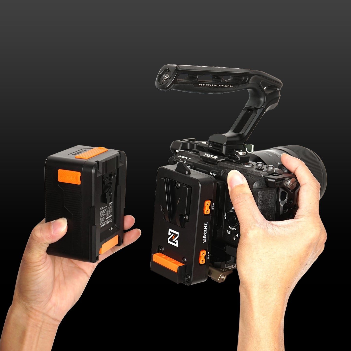 VM-VP4 Quick Release V-Mount Plate for V Mount Battery, DSLR Camera,Tripod etc.