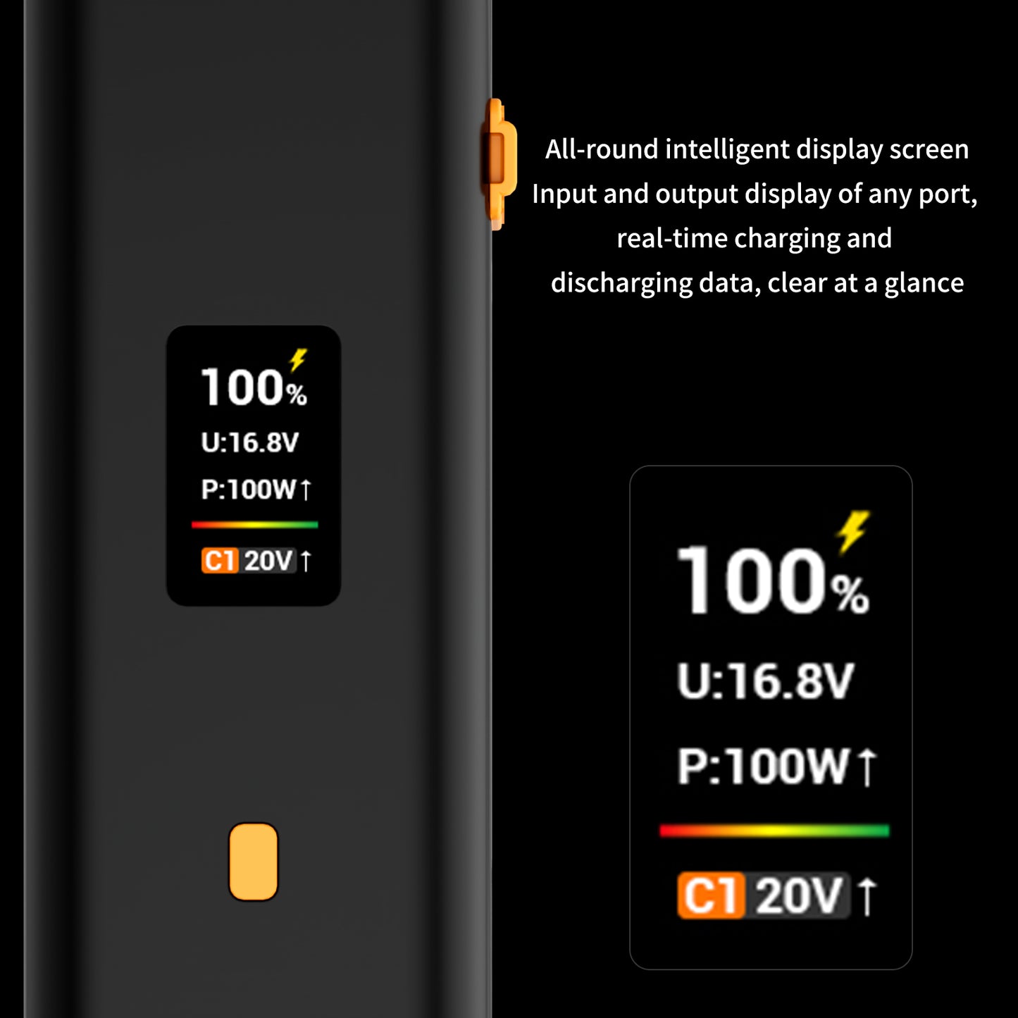 ZG-H50 Mini Battery Grip 50wh/14.8V,support PD and D-Tap Port,With OLED Display for Video light,Gopro,Cell phone and other Equipment.