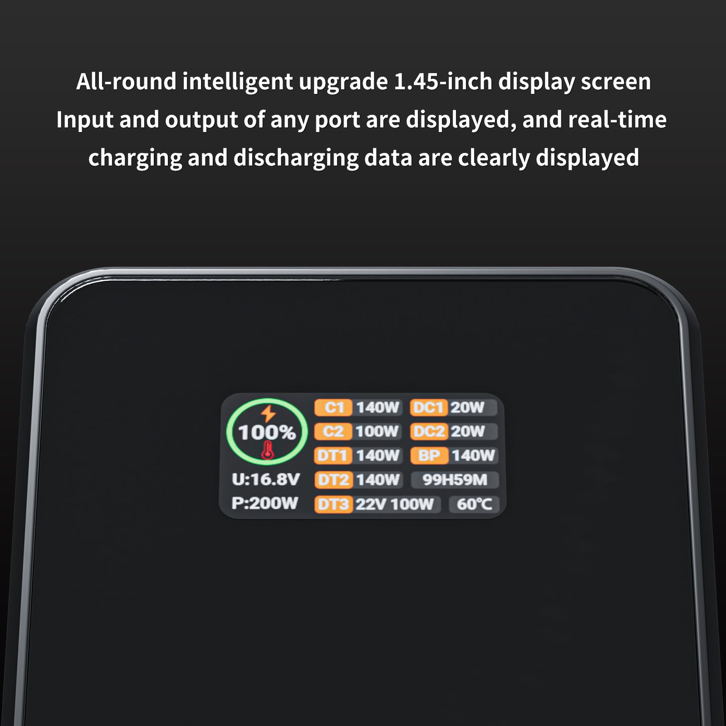 ZG-X222 V-Mount Battery 222Wh, PD3.1 140W Input/Output, with Dual USB-C, 3-D-TAP, Dual DC Port, 1.4in Digital Display(black)