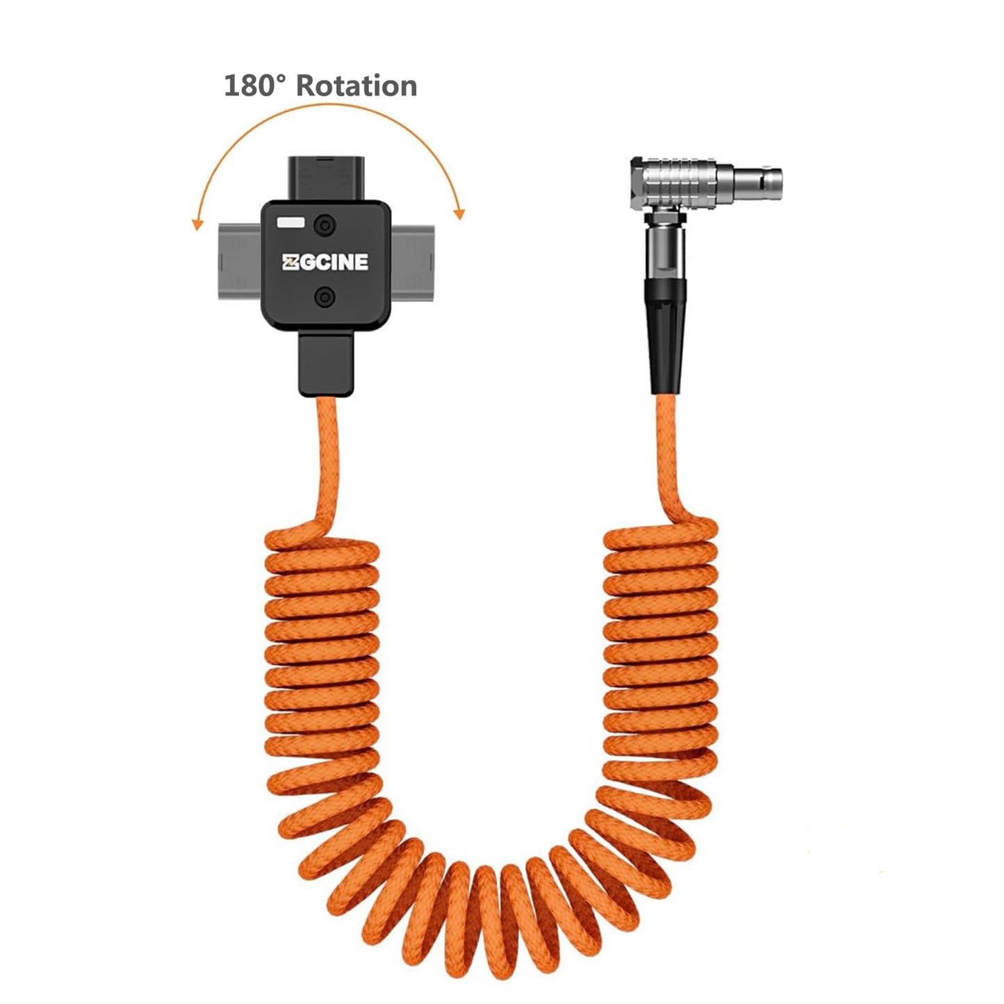 ZGCINE DT-LM DTap to Lemo 2Pin Male Power Cable for Select RED ARRI and SONY Camera