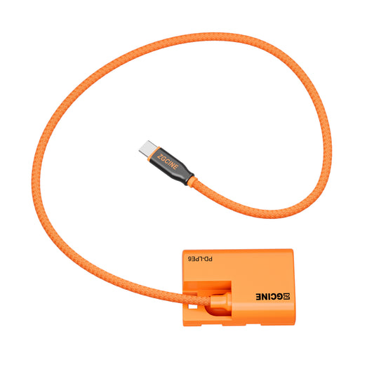 ZGCINE USB-C PD to LPE6 for Canon Dummy Battery Cable(braided wire)