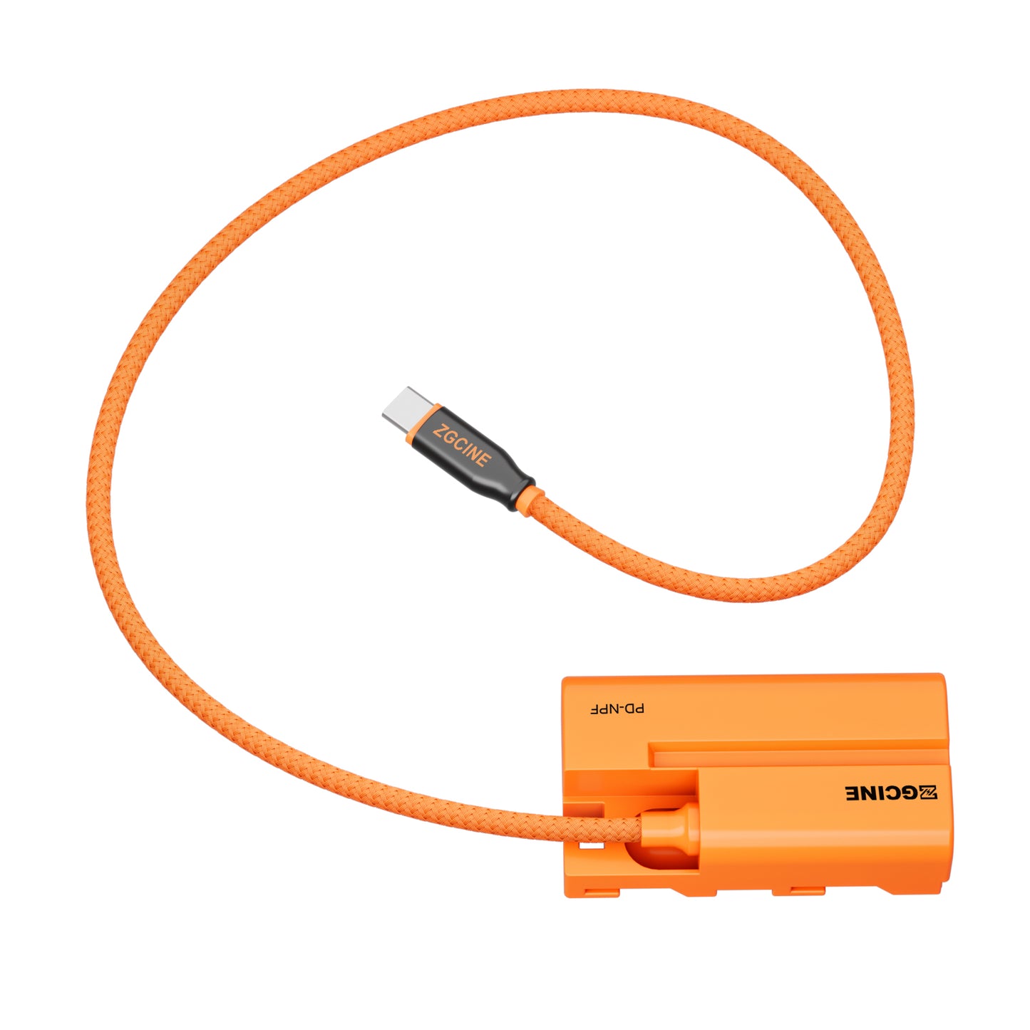ZGCINE USB-C PD to NPF for SONY Dummy Battery Cable(braided wire)