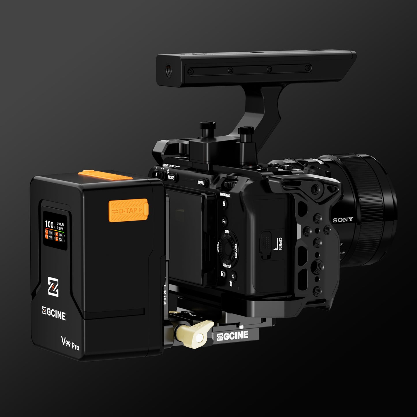 VR-Kit4 Quick Release V-Mount Plate for V Mount Battery, DSLR Camera,Tripod etc