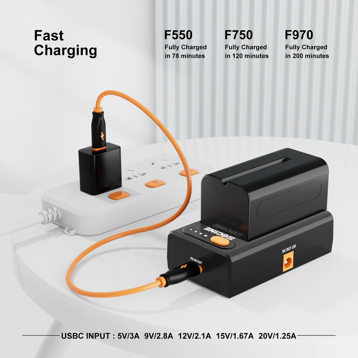 ZGCINE NPF-02 NPF Battery Charger Powering Adapter