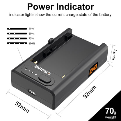 ZGCINE NP-F01 Battery Charger Adapter