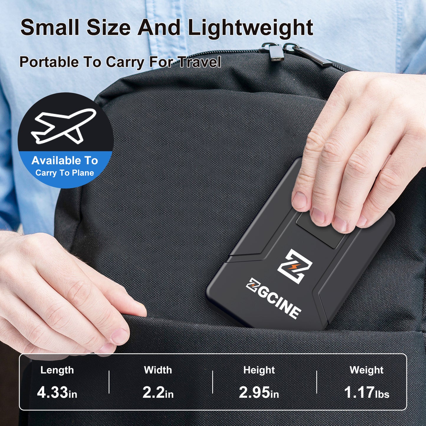 ZGCINE ZG-V99 V-mount Battery 99WH 6800mAh Pocket Size with PD Fast Charging