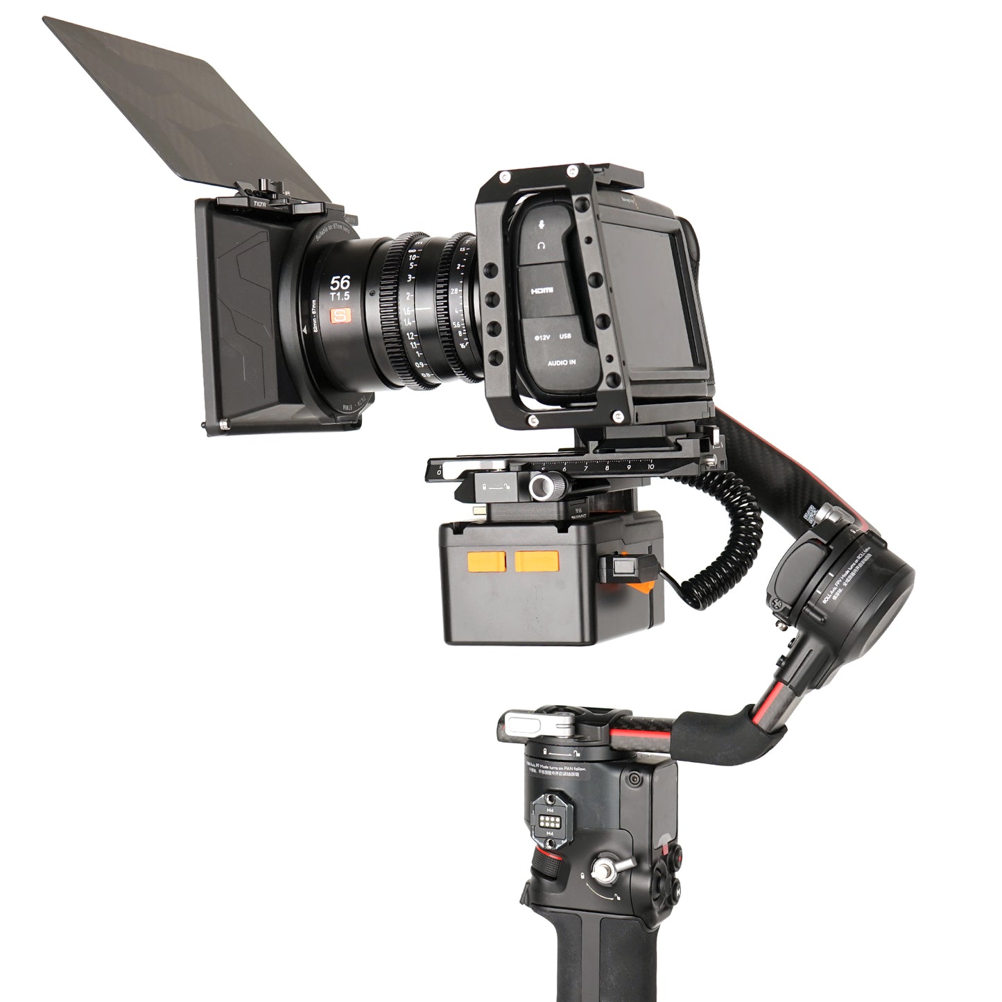 ZGCINE VR-04 mini V mount plate for DJI Ronin Gimbal Stabilizer S2 S3 Pitch axis