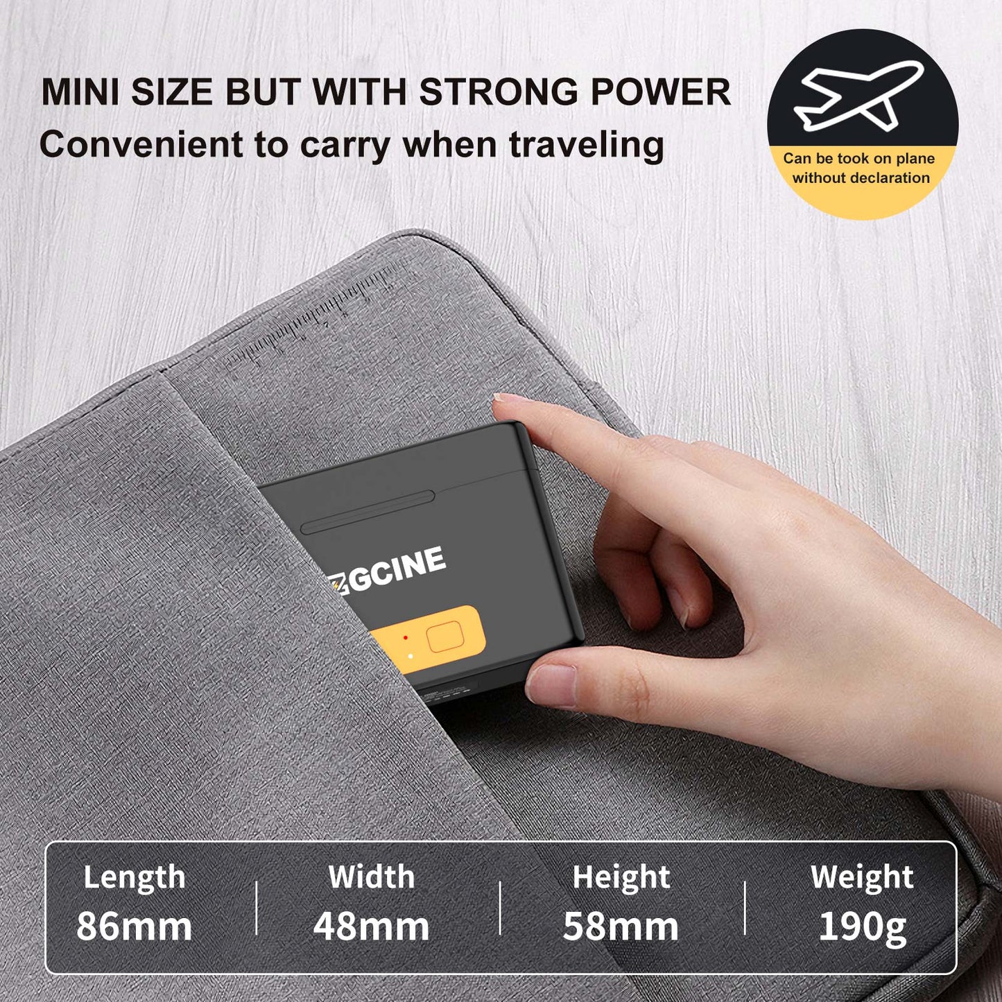 ZGCINE PS-G10 MINI Charging case for GoPro battery with 2 Charging Slots