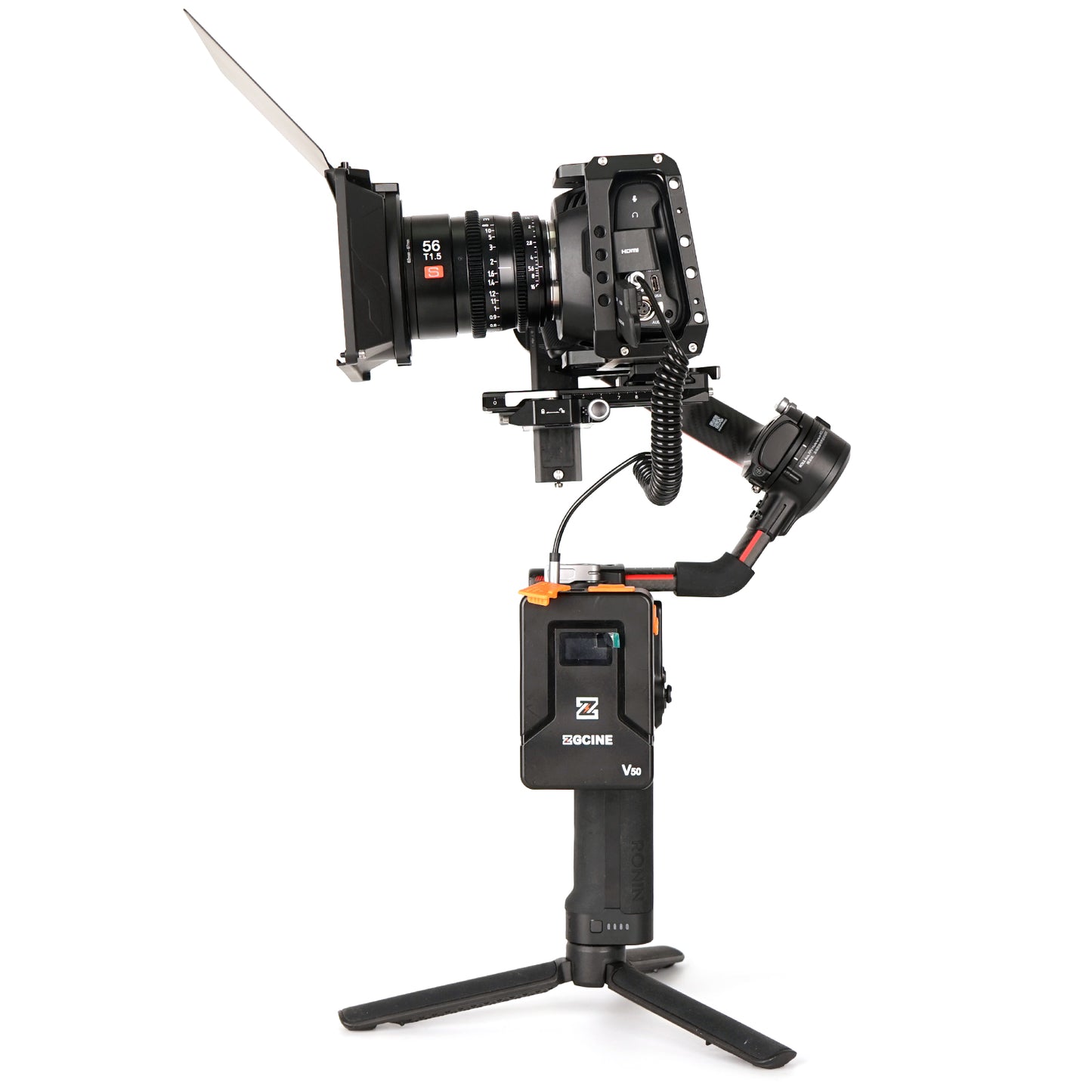 ZGCINE VR-04 mini V mount plate for DJI Ronin Gimbal Stabilizer S2 S3 Pitch axis