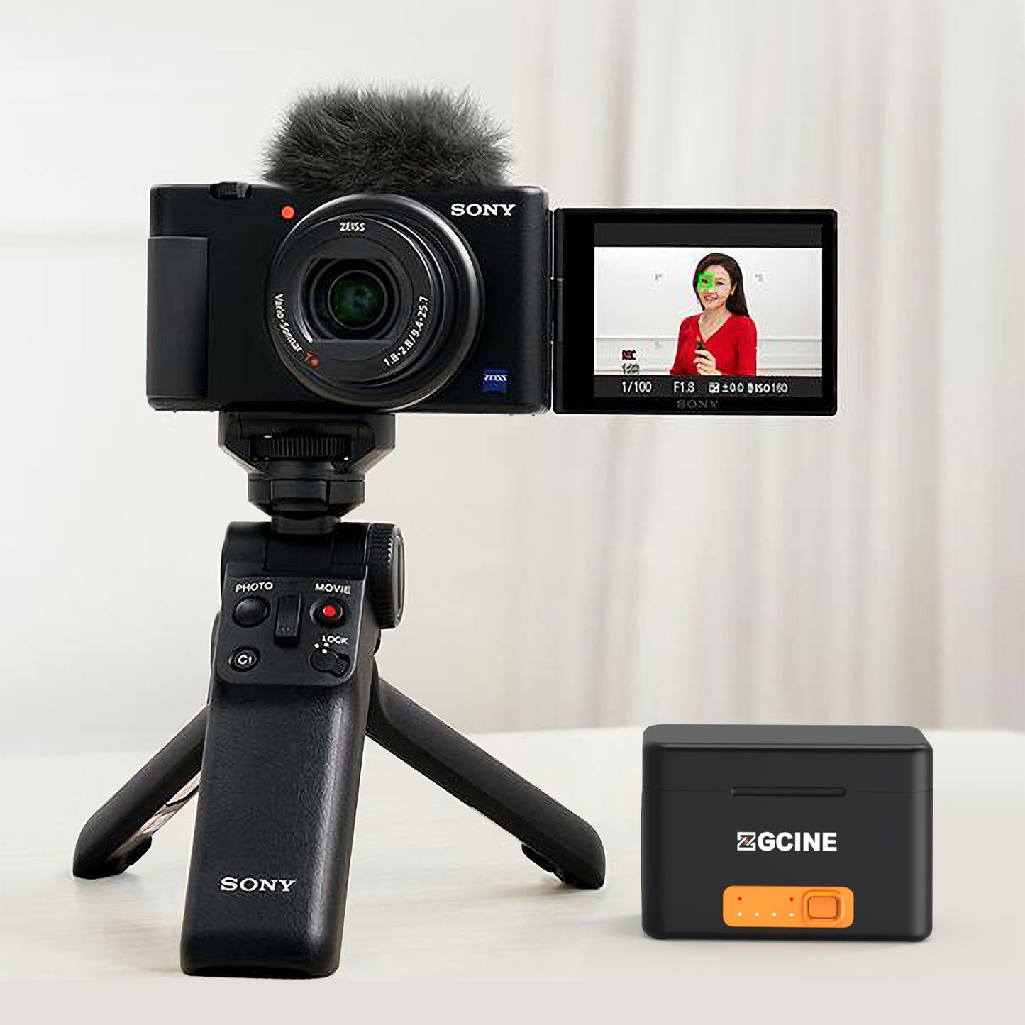 ZGCINE Charging Case for Sony NP-BX1 battery with 2 Charging Slots