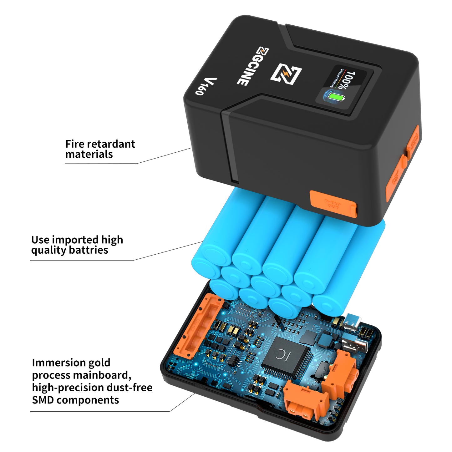 ZG-V160 V Mount Battery