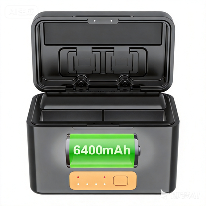 PS-OM1 Charging case for Dji OSMO Aciton3/4/5/6 and Osmo360 Battery（Batteries not included）