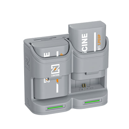 PC2-LPE6P Kit2 Travel Charging Case Kit with 2-Pack high-capacity LP-E6P Battery(2600mAh Grey）