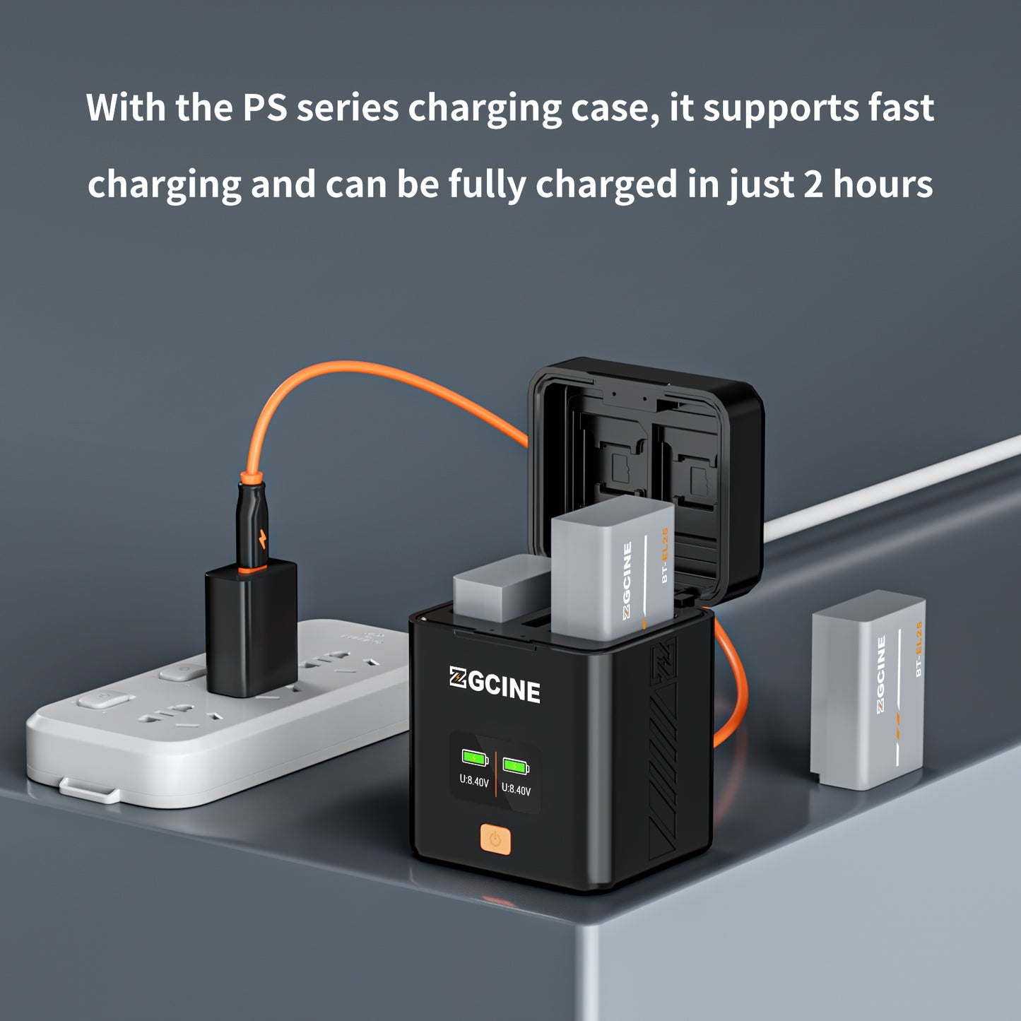 ZGCINE BT-EL25 Camera Battery for NikonZ30, Z50,and Zfc Cameras (1280mAh Grey)