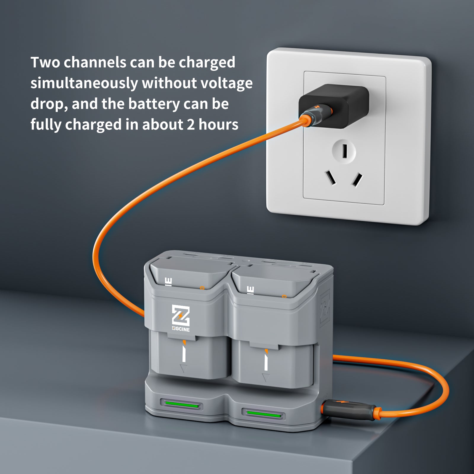 ZGCINE BT-LPE6NH Camera Battery for Canon Camera (2400mAh Grey)