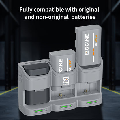 PC3-LPE6 Travel Charging Case for Canon LPE6/NH/E6P Battery(Grey）