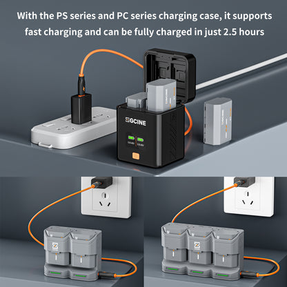 ZGCINE BT-FZ100 Camera Battery for SONY Camera (2600mAh Grey)